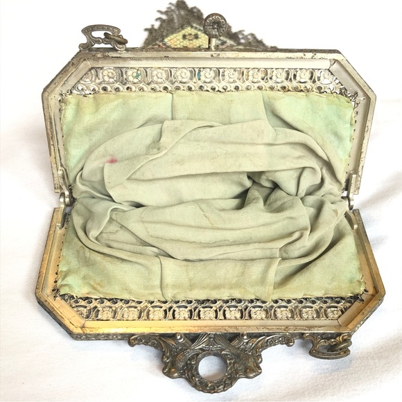 Antique Mandalian Mesh Flapper Purse - Mosaic Design - Picture 7 of 14